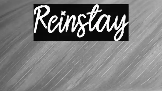 Reinstay Font examples