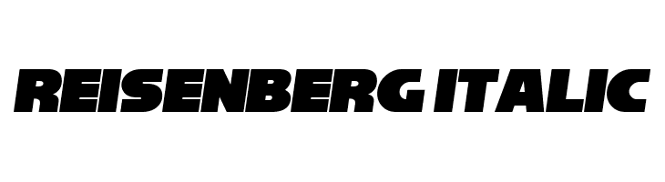 Reisenberg Italic Font