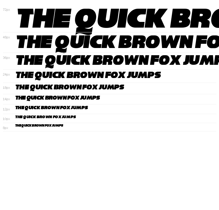 Reisenberg Italic Waterfall