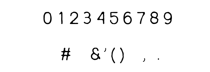 Reislust Font OTHER CHARS