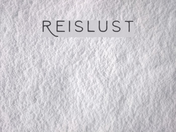 Reislust Font examples