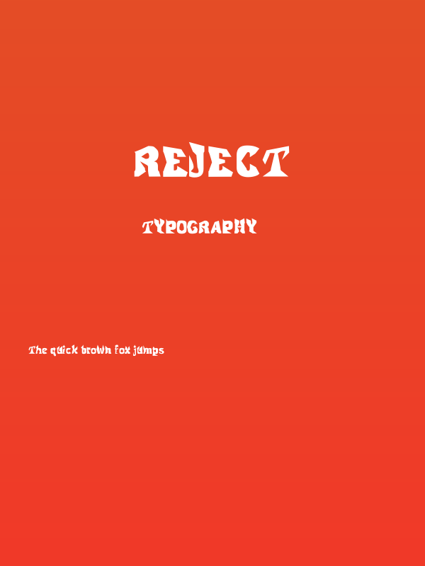 Reject Poster