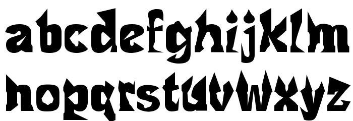 Reject Font LOWERCASE