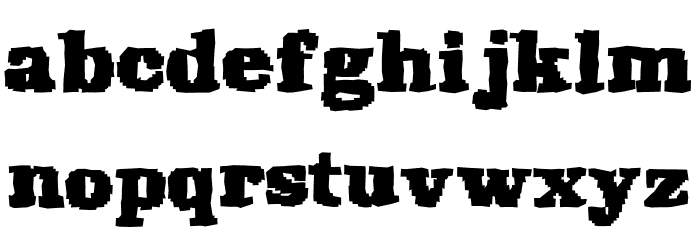 Rekaptcha Font LOWERCASE