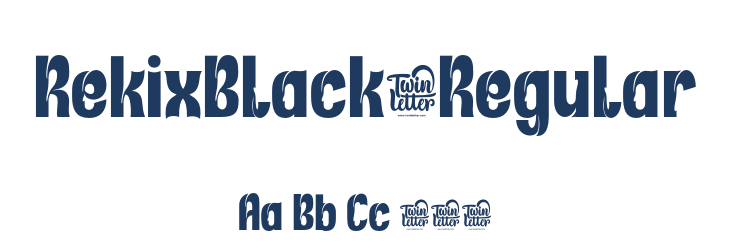 RekixBlack-Regular Font Preview