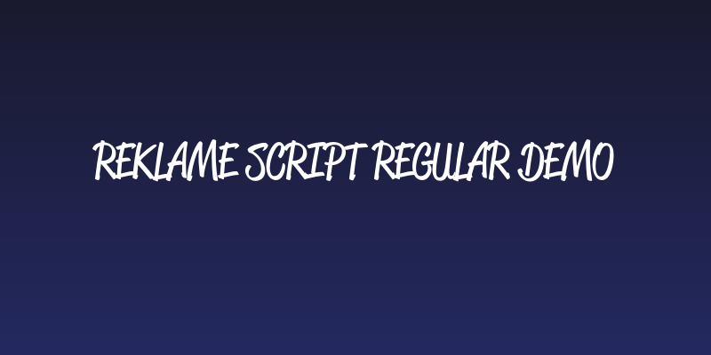 Reklame Script Regular DEMO Social Header