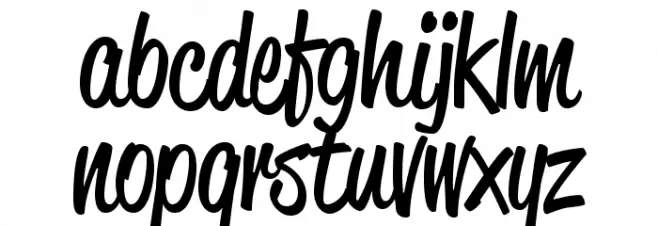 ReklameScript-RegularDEMO Caratteri MINUSCOLO