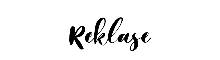Reklase  font caratteri gratis