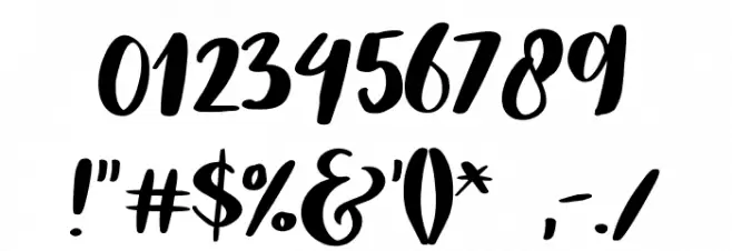 Reklase Font OTHER CHARS