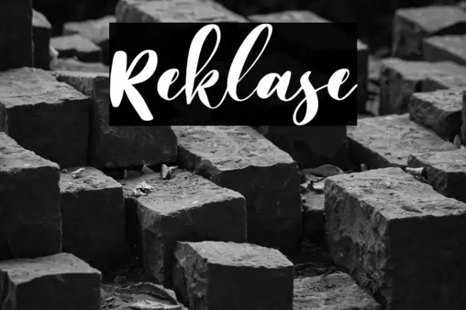 Reklase Font examples