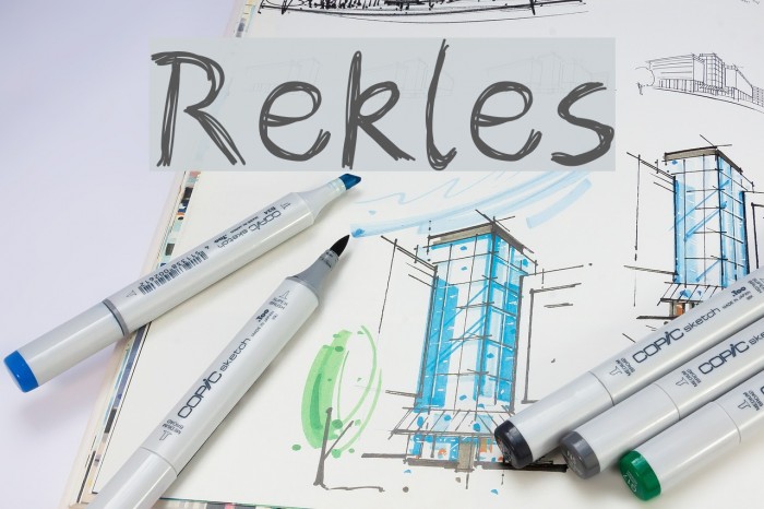 Rekles Font examples