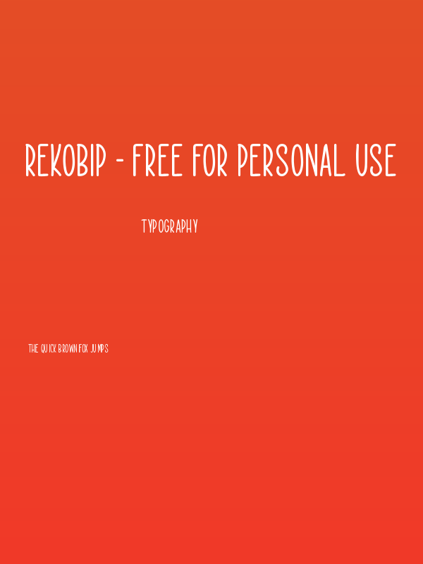 Rekobip - Free For Personal Use Poster