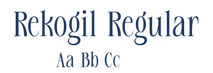 Rekogil Regular Font Preview