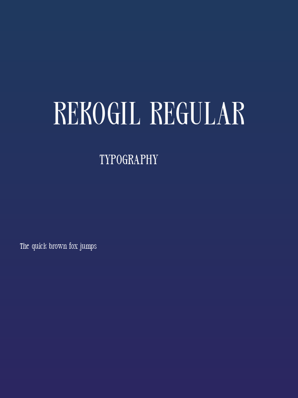Rekogil Regular Poster