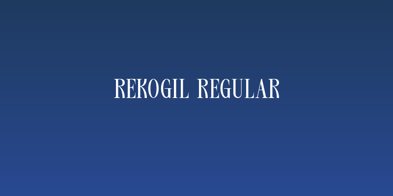 Rekogil Regular Social Header