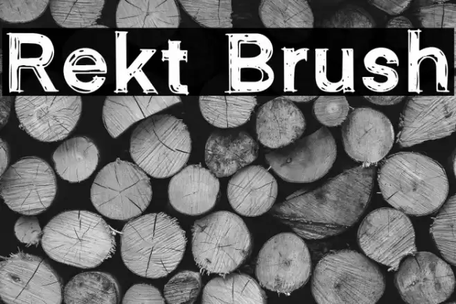 Rekt Brush Font examples