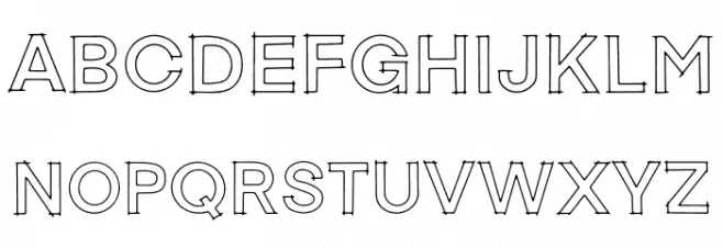 Rekt Uotline Schriftart Groß
