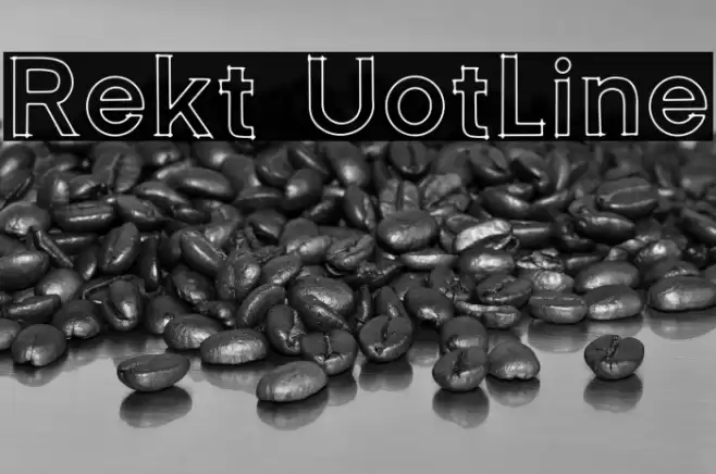 Rekt Uotline Font examples
