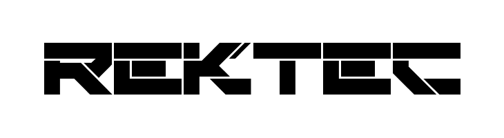 Rektec  font caratteri gratis