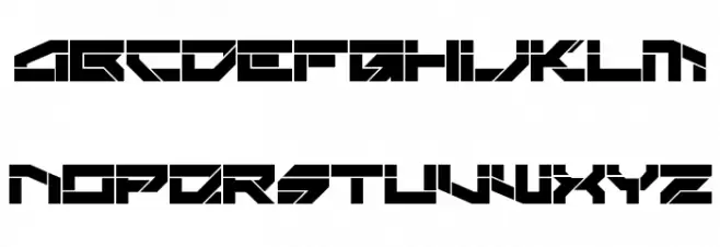 Rektec Font Litere mari