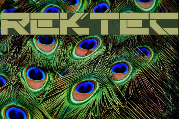 Rektec Font examples