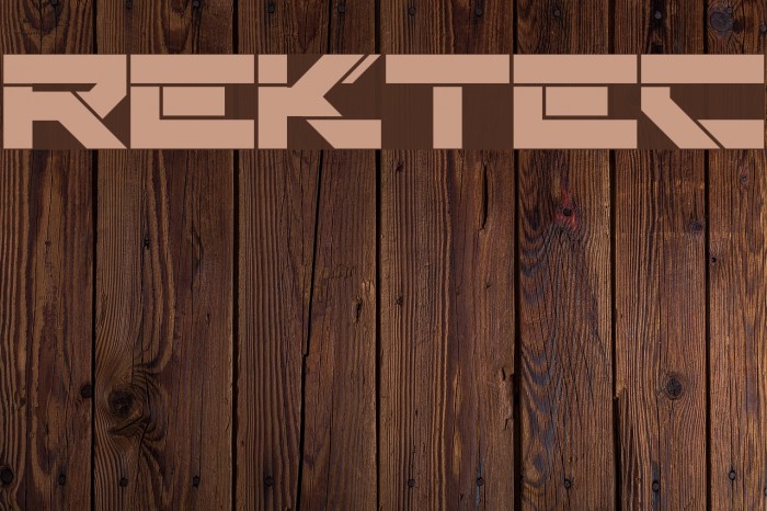Rektec Font examples