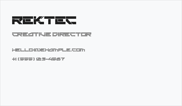 Rektec Business Card