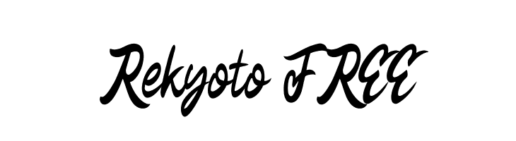 Rekyoto FREE  Fuentes Gratis Descargar