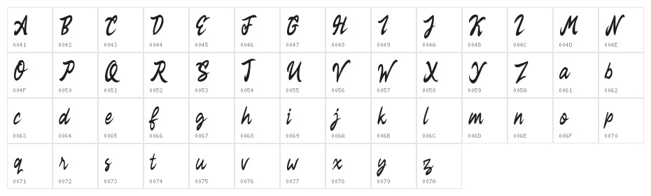Rekyoto FREE Character Map