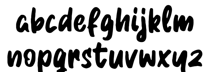 Relano Kaitlyn Font LOWERCASE