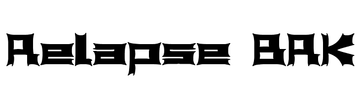 Relapse BRK  Frei Schriftart Herunterladen