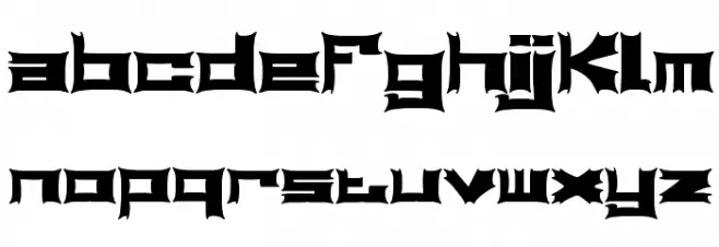 Relapse BRK Schriftart Kleinbuchstaben