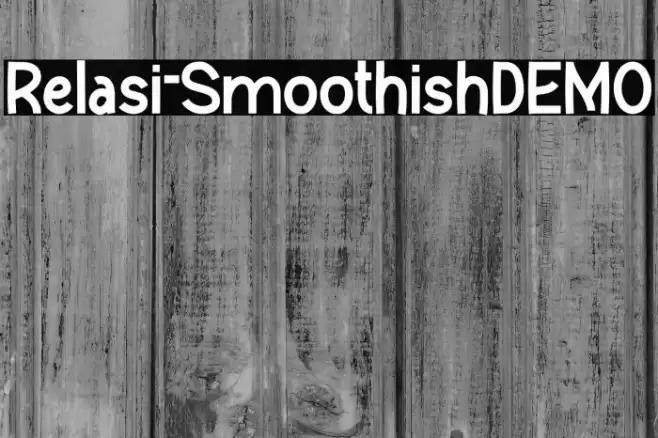 Relasi-SmoothishDEMO Font examples