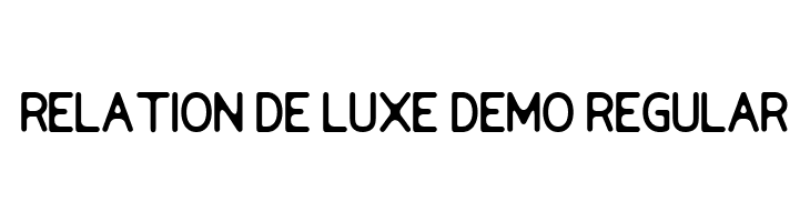 Relation De Luxe DEMO Regular  لخطوط تنزيل