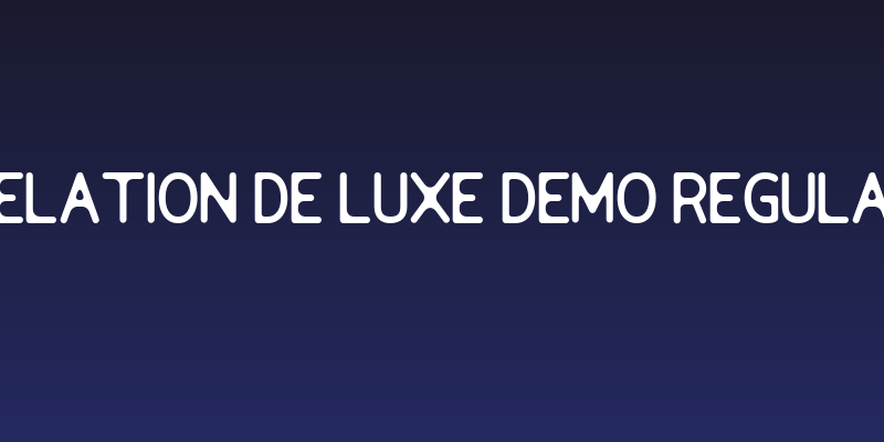 Relation De Luxe DEMO Regular Social Header