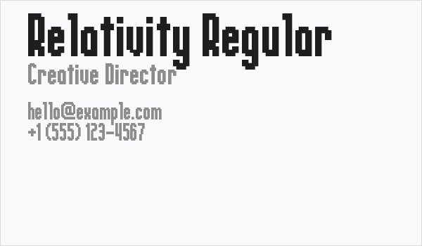 Relativity Regular Business Card