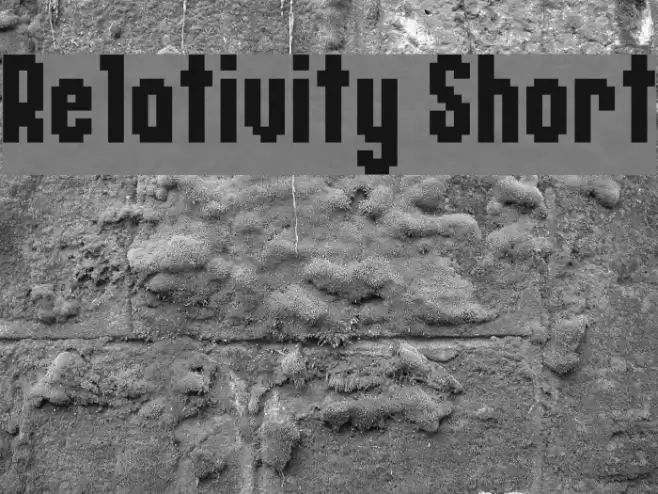 Relativity Short Font examples
