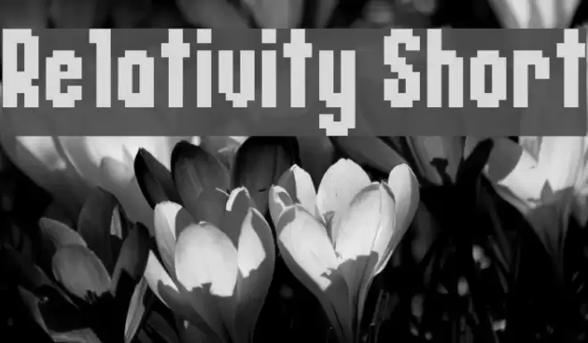 Relativity Short Font examples