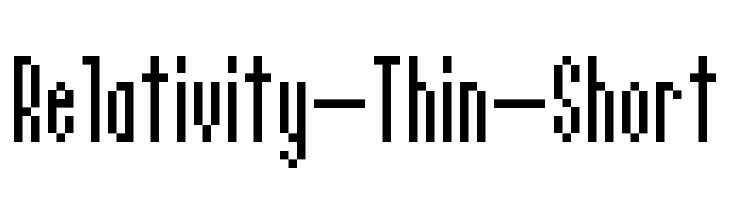 Relativity-Thin-Short  les polices de caractères gratuit tlcharger