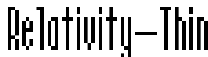 Relativity-Thin  Frei Schriftart Herunterladen