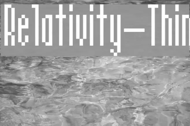 Relativity-Thin Font examples