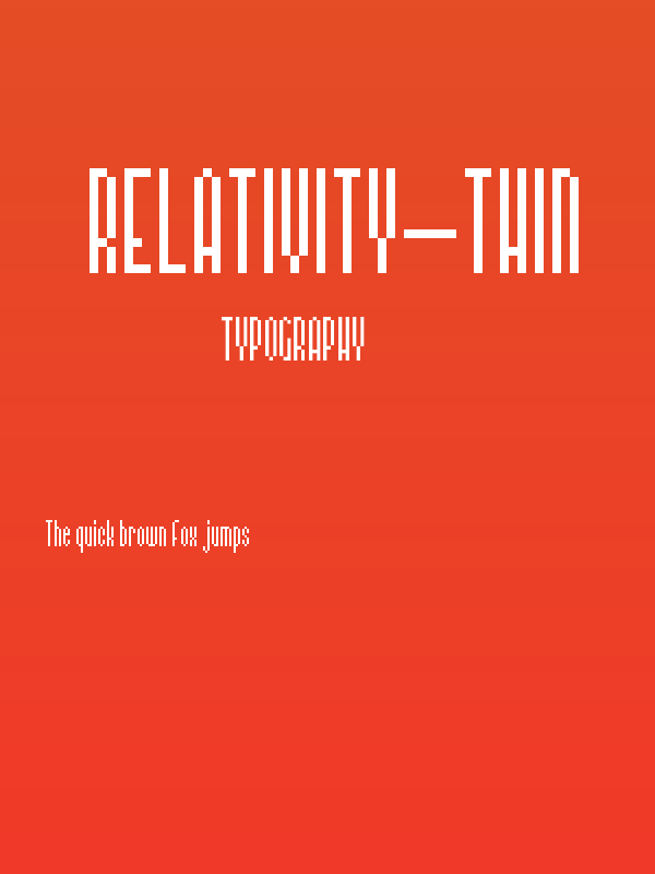 Relativity-Thin Poster