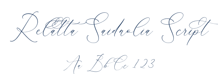 Relatta Saidnolia Script Font Preview