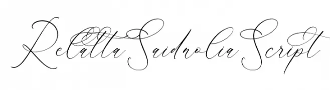 Relatta Saidnolia Script  Free Fonts Download