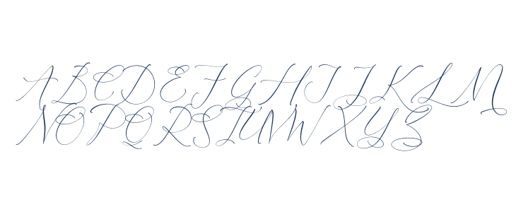 Relatta Saidnolia Script Uppercase