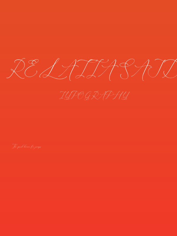 Relatta Saidnolia Script Poster