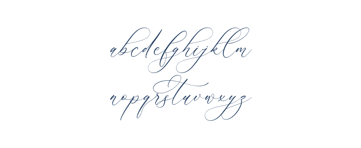 Relatta Saidnolia Script Lowercase