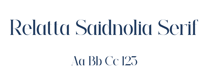 Relatta Saidnolia Serif Font Preview