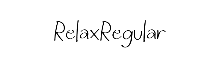 Relax Regular  font caratteri gratis