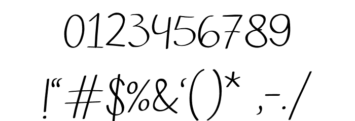 Relax Regular Font OTHER CHARS